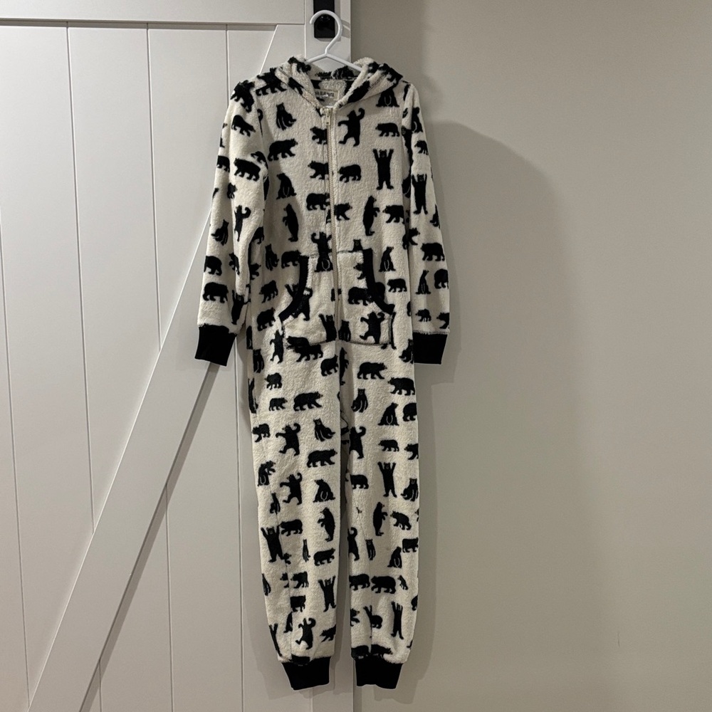 Kids Black and White Animal Print Pajamas